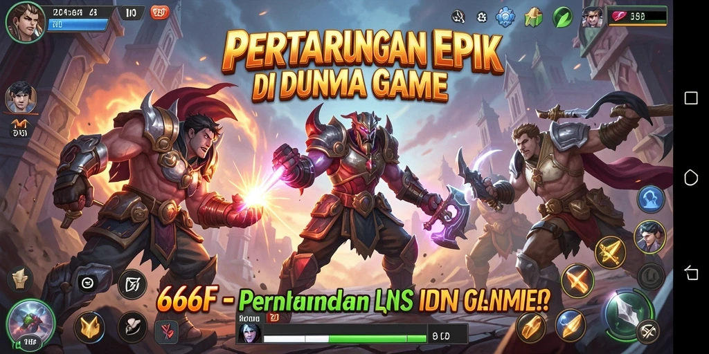 Tangkapan layar 666F menampilkan aksi pertarungan yang mendebarkan.