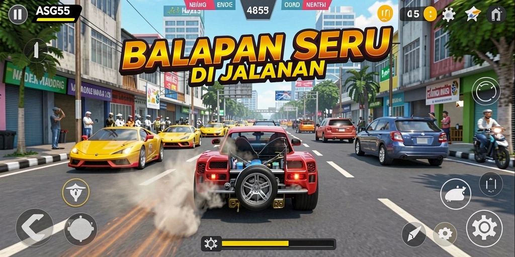 Menampilkan aksi seru tak terlupakan dalam balapan ASG55.