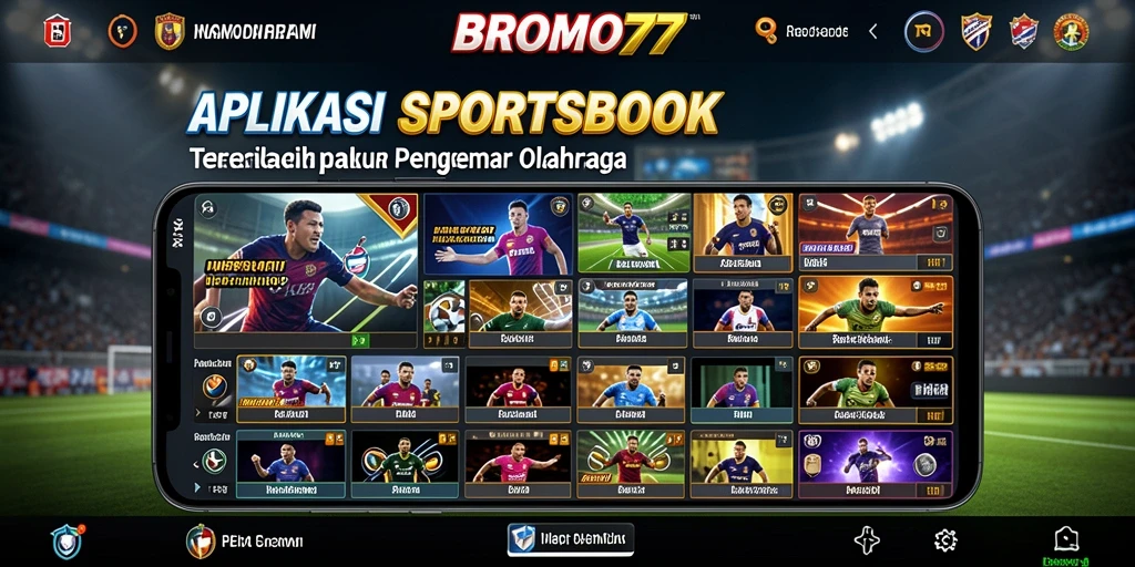 Tampilan live betting dan statistik dari BROMO77