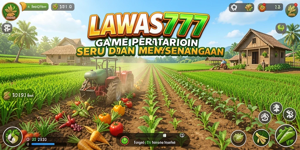 Tampilan gameplay LAWAS777 dengan elemen pertanian yang menarik.