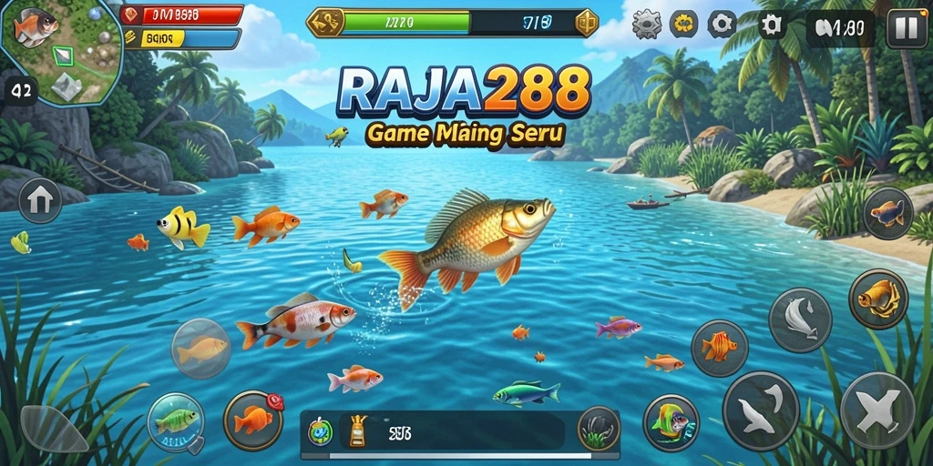 Tangkapan ikan yang memuaskan di gameplay RAJA288.