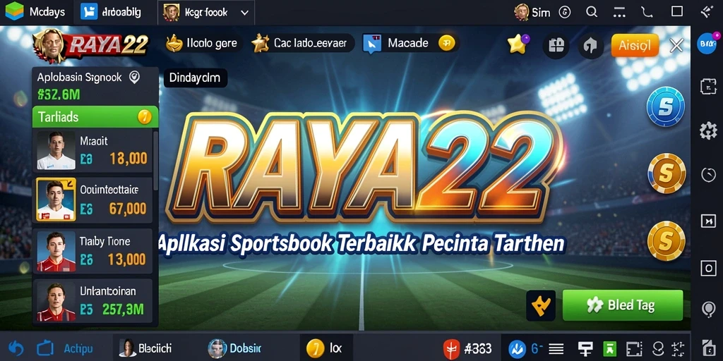 Tampilan gameplay RAYA22 dengan berbagai opsi taruhan.
